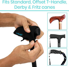 Vive Cane Handle Cover Cushion Grip Foam Pad for Walking Stick Hand Pain Relief