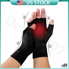 1 Pair Copper Arthritis Compression Gloves Hand Support Pain Relief Joint Self