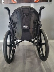 QUICKIE QXI folding WHEELCHAIR 18″ X 20″ Used Blue NO LEG REST 18″x20″