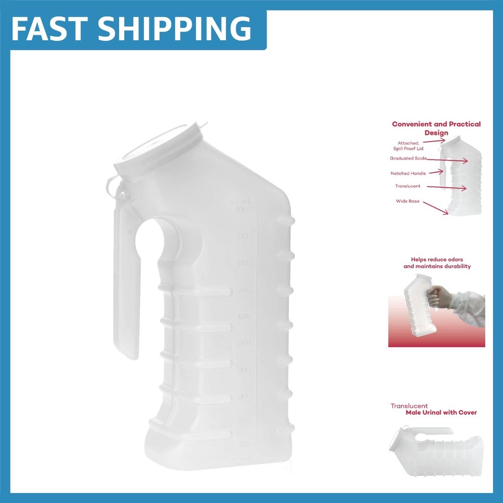 Ergonomic Male Urinal – Travel-Friendly, Leak-Proof with Easy-Grip Handle