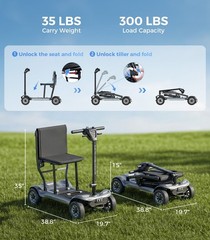 [Pro] Ultra-Lightweight Electric Mobility Scooter for Seniors Electric-Scooter