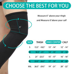 Knee Brace Undersleeve,Leg Sleeves for for Under Brace for Men & Women