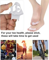 FOSVBEY 1-3 Pairs Toe Separators Toe Spacers for Women Men to Correct Bunion NEW
