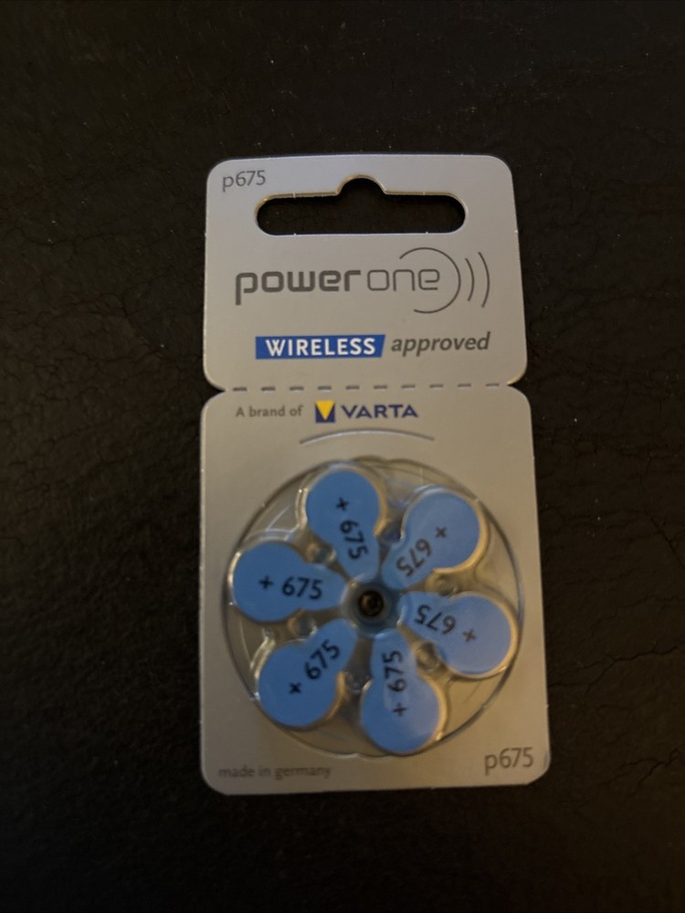 Power One p675 Size Hearing aid batteries (Varta) Wireless Approved
