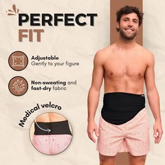 Ostomy Belt for Men & Women | Black | Ostomy Bag Covers | Ostomy Pouch Covers