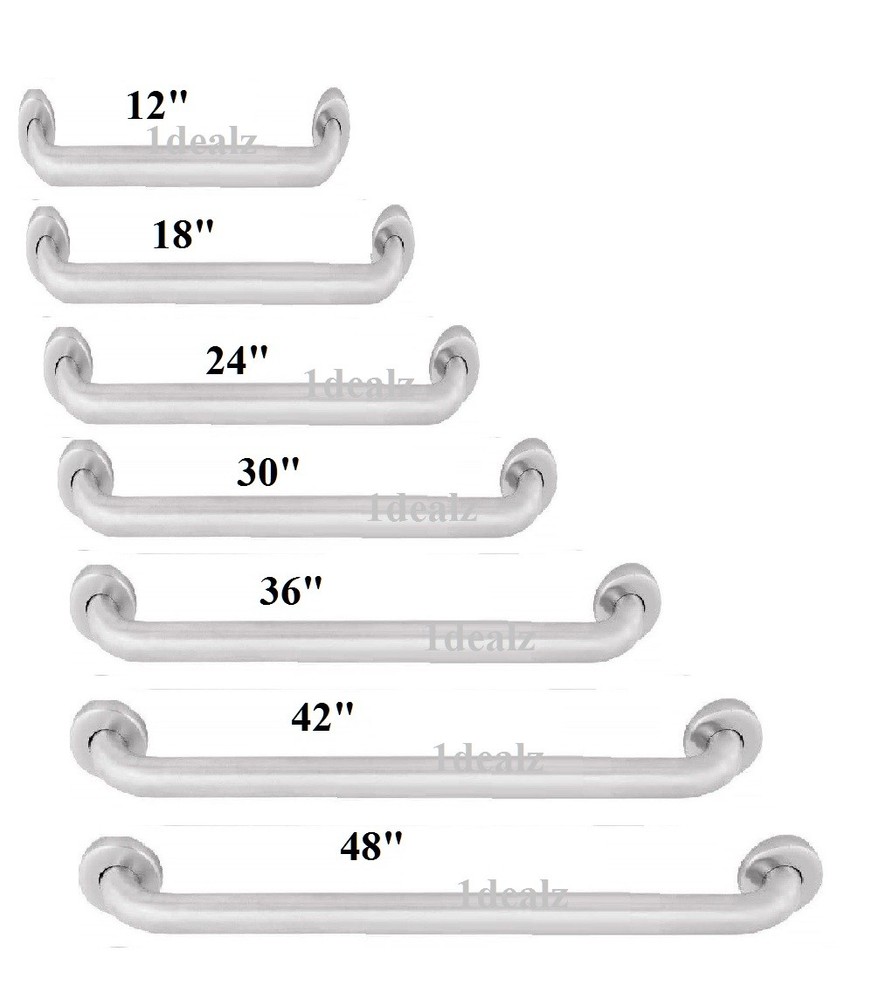 Commercial Grab Bar Stainless Steel Bath Bathroom Safety Handicap Hand Wall Rail
