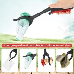 Short Grabber Reacher Tool, 4pcs 30cm/12inch Small Grabber Reacher Black Red