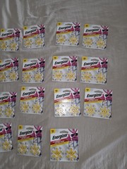 Energizer Hearing Aid Batteries 18 Packs Of 12 Each (Size 10)