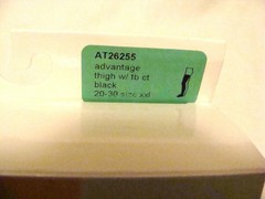 Medi duomed Advantage AT26255 Thigh Black w/ tb ct 20-30 XXL Closed Toe New