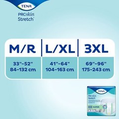 Tena Stretch Super Incontinence Brief, Large / Extra Large (BG/1)