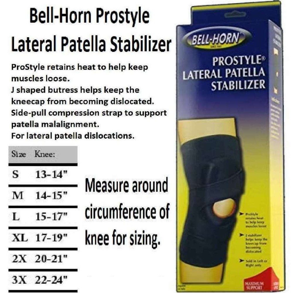 DJO Bell-Horn Prostyle Lateral Patella Stabilizer Left XXX-Large