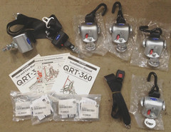 QSTRAINT Q-10023 SNC QRT-360 RETRACTORS w LAP/SHOULDER BELT HEIGHT ADJUST COMBO