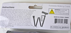 Unbranded Adjustable Foldable Walking Cane Lightweight and Durable