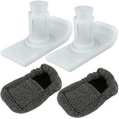 Vive Walker Ski Glides – Universal Replacement Feet – Heavy Duty, Durable