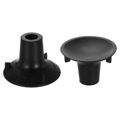 2Pcs 7/8″ ID Replacement Feet for Shower Chair Bath Seat Black