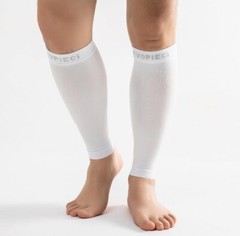 EVOPLECI 20-30mmHg Calf Compression Sleeve Men and Women Wide Brace 3XL White 61