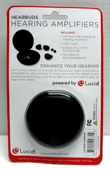 Lucid Audio HEARBUDS Hearing Amplifiers Carry Case Tips & Batteries Included NEW