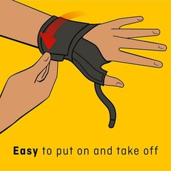 Futuro Deluxe Thumb Stabilizer and Support Left or Right Hand Small/Medium Black
