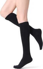 FITRELL Athletic Socks Casual Stripe Tube Socks 4 Pack / Women’s shoe size 5-10
