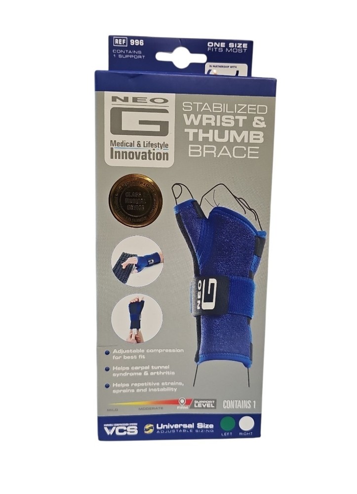 Neo G Stabilized Wrist & Thumb Brace – LEFT