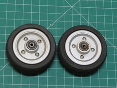 OEM Pride Go-Chair Med Flat Free 6″ x 2″ Caster Tires/Wheels/Bearing