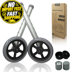 Zantle Walker Wheels Replacement – 5 Inch, for Walkers 5 inches, Grey