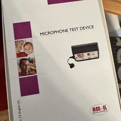Med-el Microphone Tester Device opus Tempo Cochlear implant MedEl