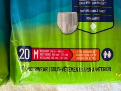 3 packs Prevail Per-Fit Incontinence Pants Overnight Extra Absorbency M 20ct