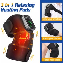 Electric Knee Massager Heated Vibration Joint Brace Shoulder Massage Pain Relief