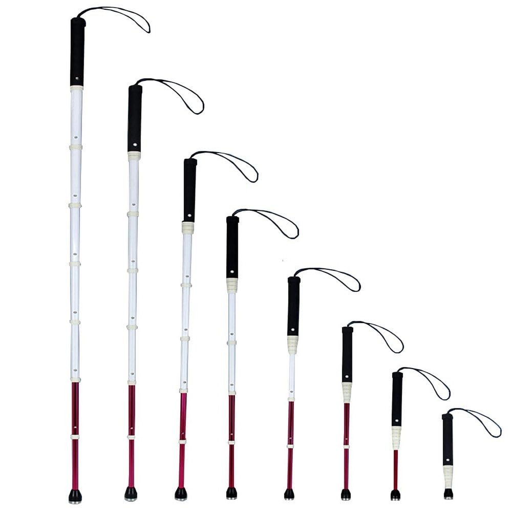 Aluminum Mobility Telescoping White Cane for Vision Impaired and Blind People…