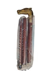 Brass Horse Head Walking Cane Stick NIB