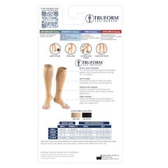 15-20 mmHg Compression Stockings for Men and Women, Knee Large (1 Pair) Beige