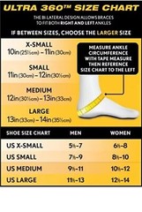 Ultra 360® Lace-Up Adjustable Ankle Brace – Ankle Stabilization X-SMALL White