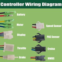 KT Controller 36V500W 48V500W 9mosfer 22A +Hall Sensor or Sensorless controller