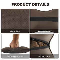 Car Neck Pillow 7×11 Inches PU Leather 3.2″ Thick – Ergonomic Headrest for Pain