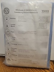 Wave Inconvenience Bed Pad Reuseable Washable New