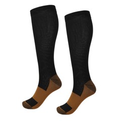 1-2 Pairs Copper Infused Compression Socks 20-30mmHg Graduated Mens Womens S-XXL