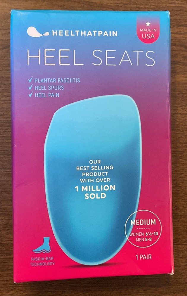 1 Pair Heel That Pain Heel Seats Heel Cups Medium Women 6.5-10 Men 5-8 NIP