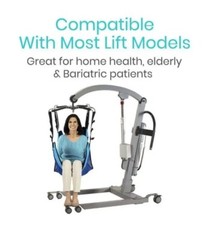 Vive Patient Lift Sling with Opening 48″x30″ 400Lb Capacity – Lifting Aid Straps