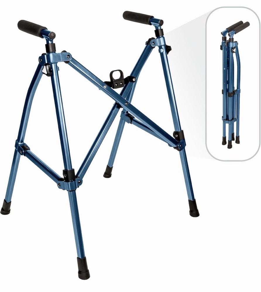 Stander Wonder Walker Lite Micro. Folding Space Saver. 6lbs. Cobalt Blue Color