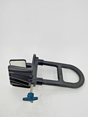 Medline Deluxe Clamp-On Bathtub Grab Bar Safety Rail Gray 250 lb Microban