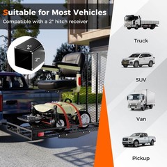 IRONMAX 500lbs Wheelchair Hitch Carrier Mobility Electric Scooter Loading Ramp