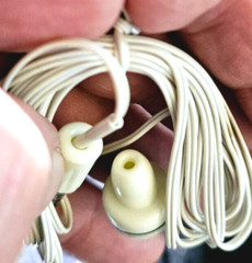 Unbranded Hearing Air White Earbud