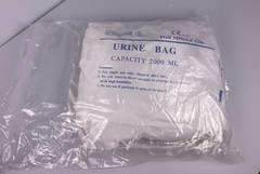 5 Pack Sealed 2000ML Catheter Bags, Urinary Drainage Urine Bags Exp 6/2030