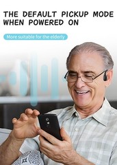Specially designed noise reducing bone conduction hearing aids for the elderly
