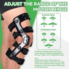 Orthomen Functional ACL Knee Brace for MCL PCL Meniscus Ligament Sports Injuries