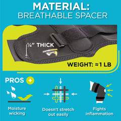 Braceability Obesity Knee Pain Brace Size 5XL Black 03K04 Adjustable NEW
