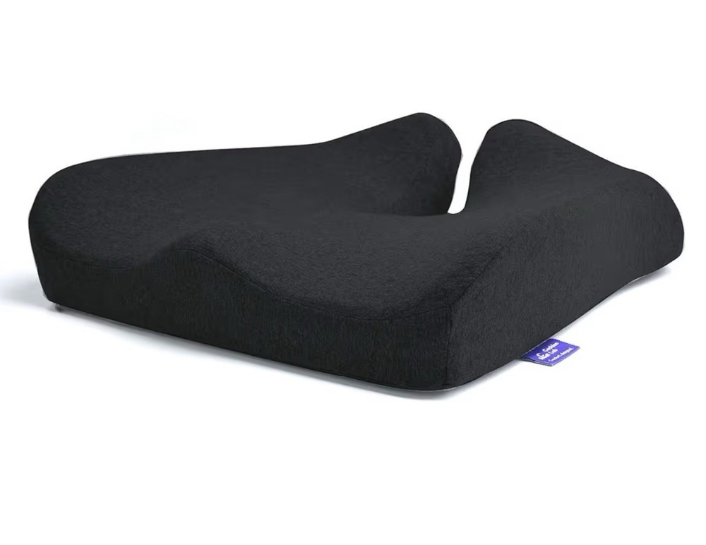 Cushion Lab Pressure Relief Seat Cushion, Extra-Dense Memory Foam Black-Open Box