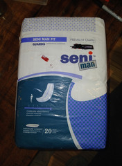 Seni Man Fit Guards Moderate Absorbency Individually Wrapped 20 Count