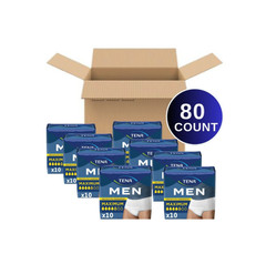 Men’s Maximum Incontinence Underwear S/M 80 Ct 25-34in Waist
